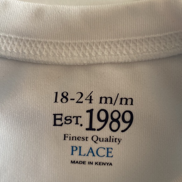 NWT The Children's Place White Rashguard UPF 50+ Surfer Dude size 18-24 Months - Picture 9 of 10